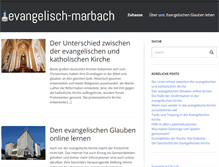 Tablet Screenshot of evangelisch-marbach.de